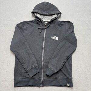 The North Face Hoodie Men's Medium Dark Gray Full Zip Lined Training Gorpcore